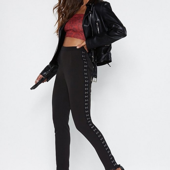 Nasty Gal Pants - Nasty Gal So Hooked High-Waisted Pants NWT Size 4